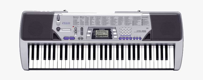 Piano Casio Ctk 496, HD Png Download