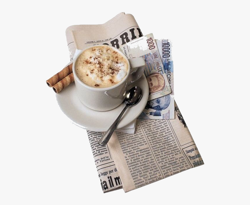 Coffee And Newspaper Png Transparent, Png Download