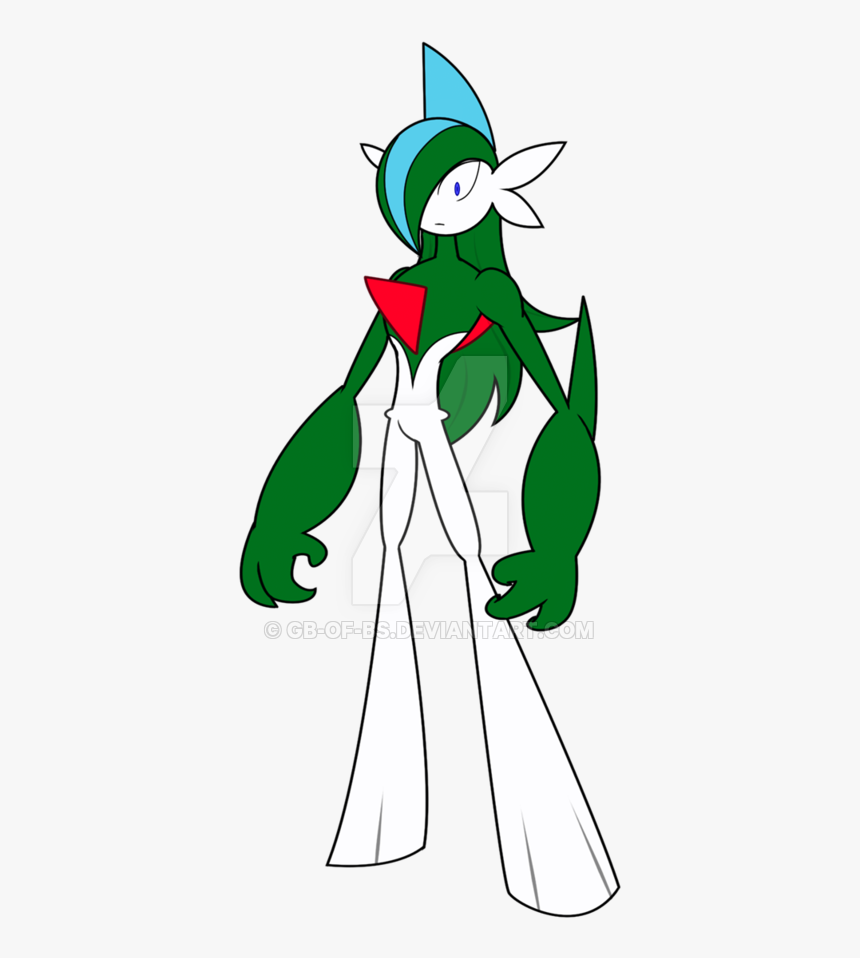 135kib, 400x920, Gallade By Gb Of Bs-d2hf7c2 - Buff Gallade, HD Png Download