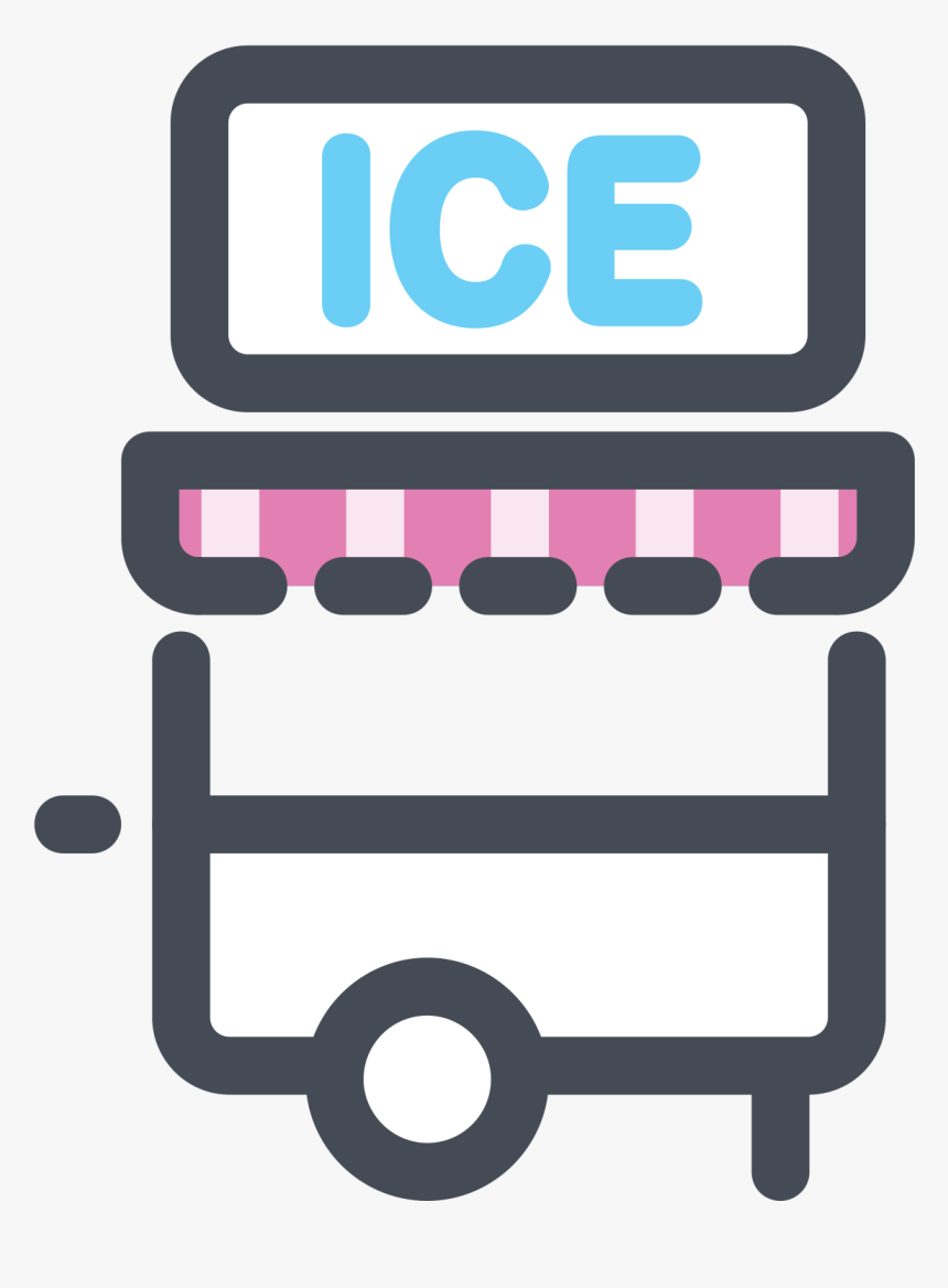 Ice Cream Trailer Icon - Icecream Trailer Png Icon, Transparent Png