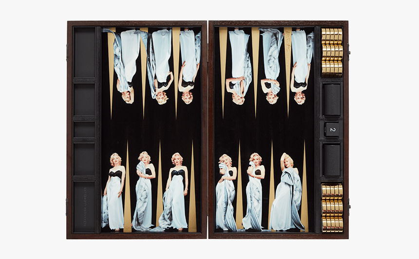 Backgammon Board Marilyn Monroe By Milton Greene - Bespoke Backgammon Alexandra Llewellyn, HD Png Download