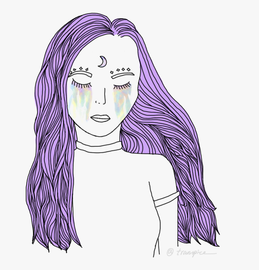 Overlay And Transparent Image - Png Girl Purple, Png Download