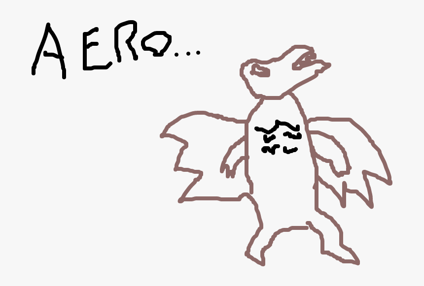 Aerodactyl - Cartoon - Cartoon, HD Png Download