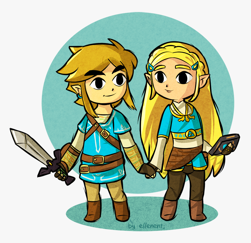 “botw Zelink In Wind Waker Style ” - Zelda Wind Waker Art, HD Png Download