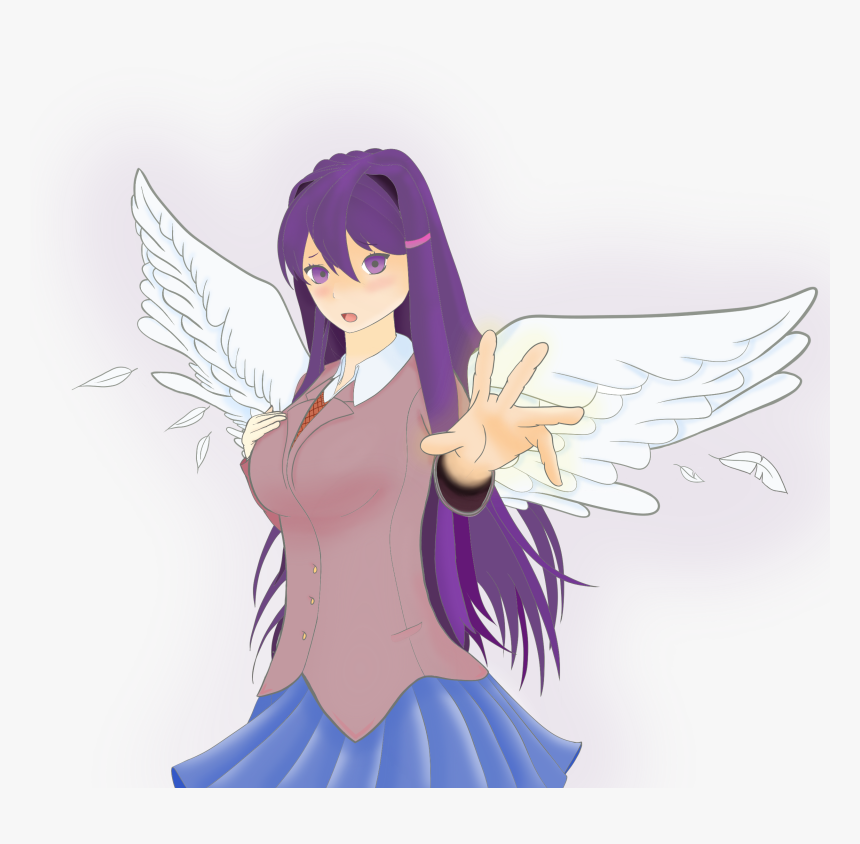 Ddlc Yuri Angel, HD Png Download