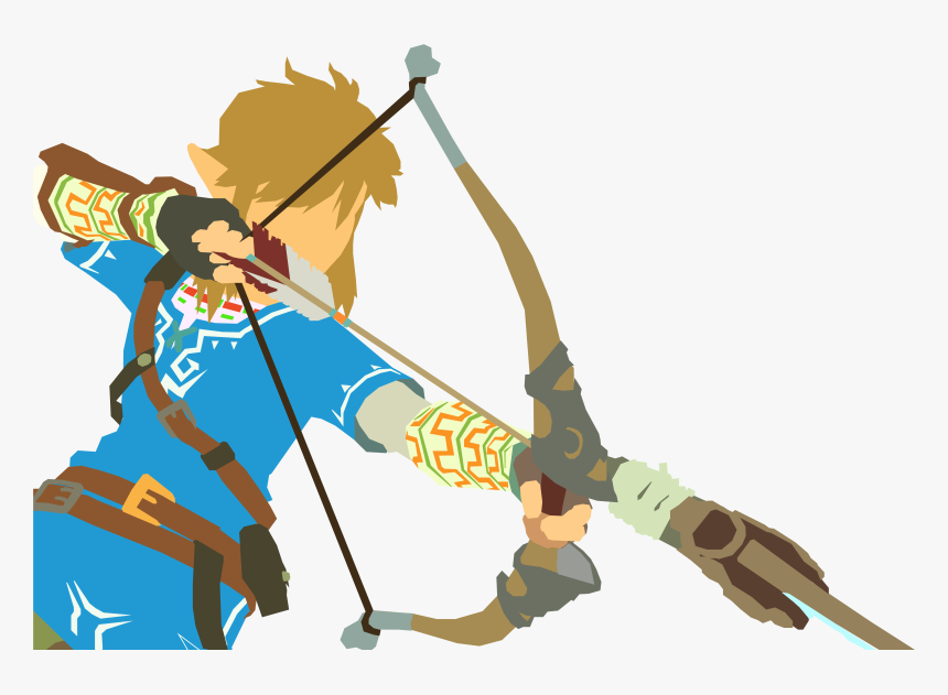 6912 X 4320 - Link Breath Of The Wild Vector, HD Png Download