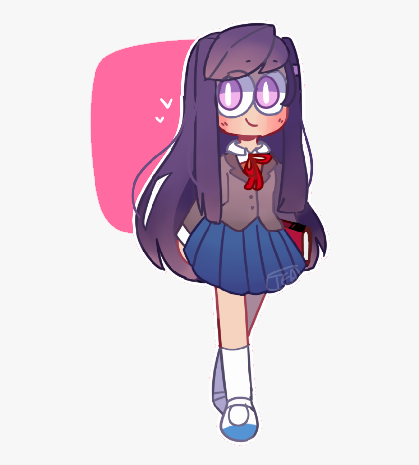 Ddlc Yuri Cute Transparent, HD Png Download