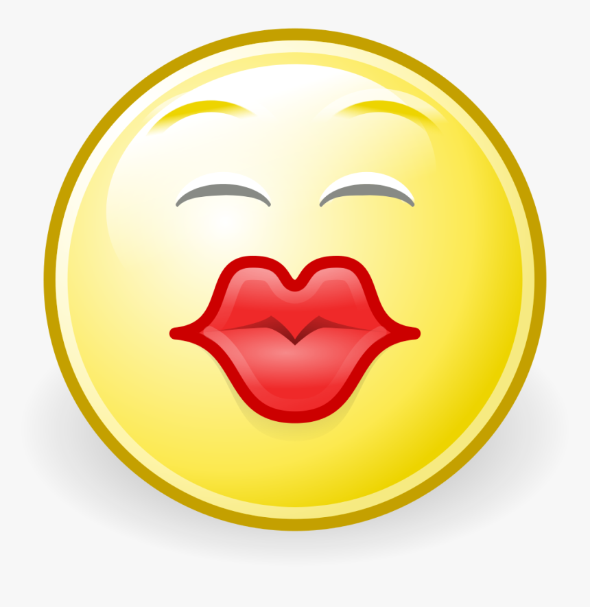 Gnome Face Kiss - Kiss Face Clip Art, HD Png Download