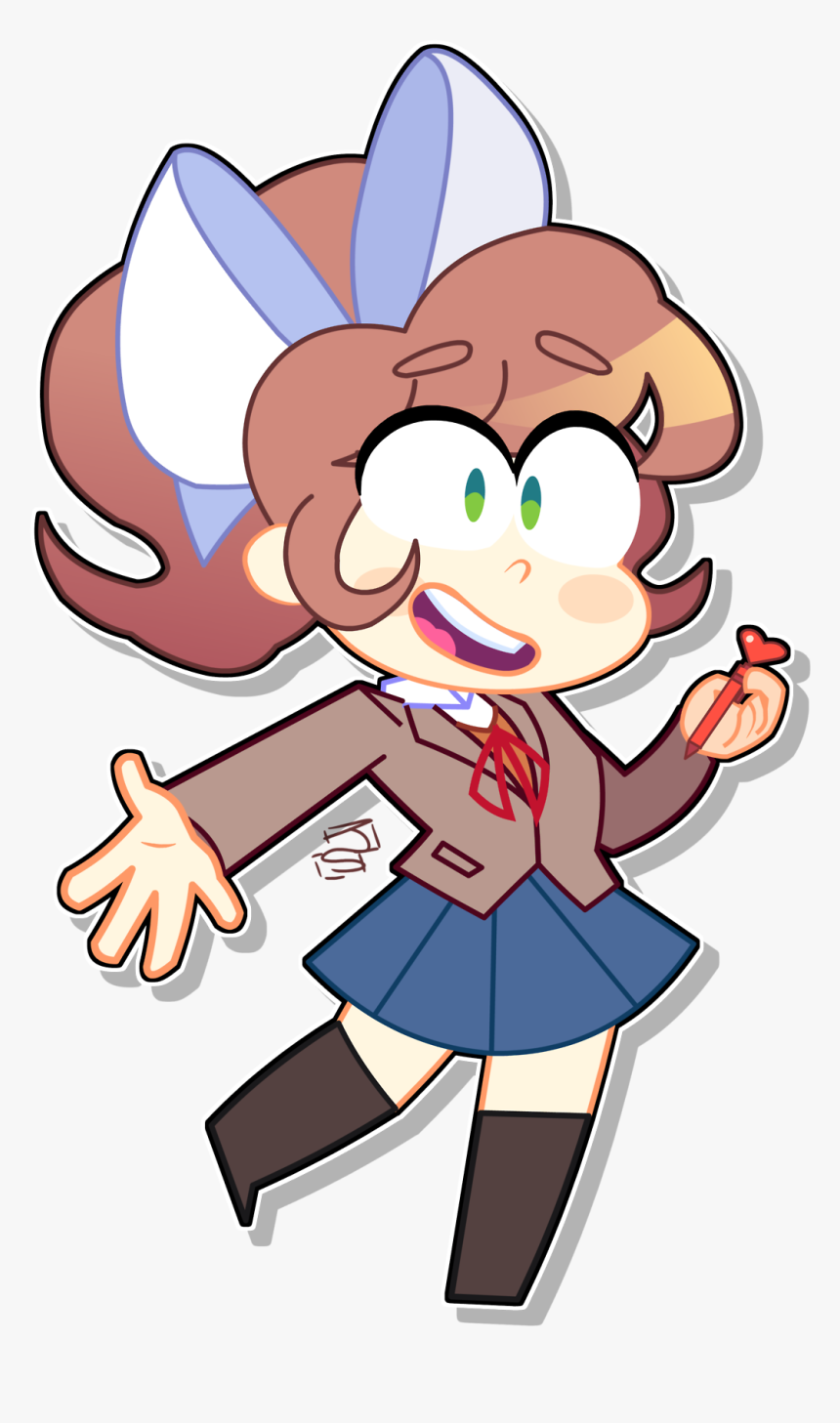 Ddlc Cowgirl Monika, HD Png Download