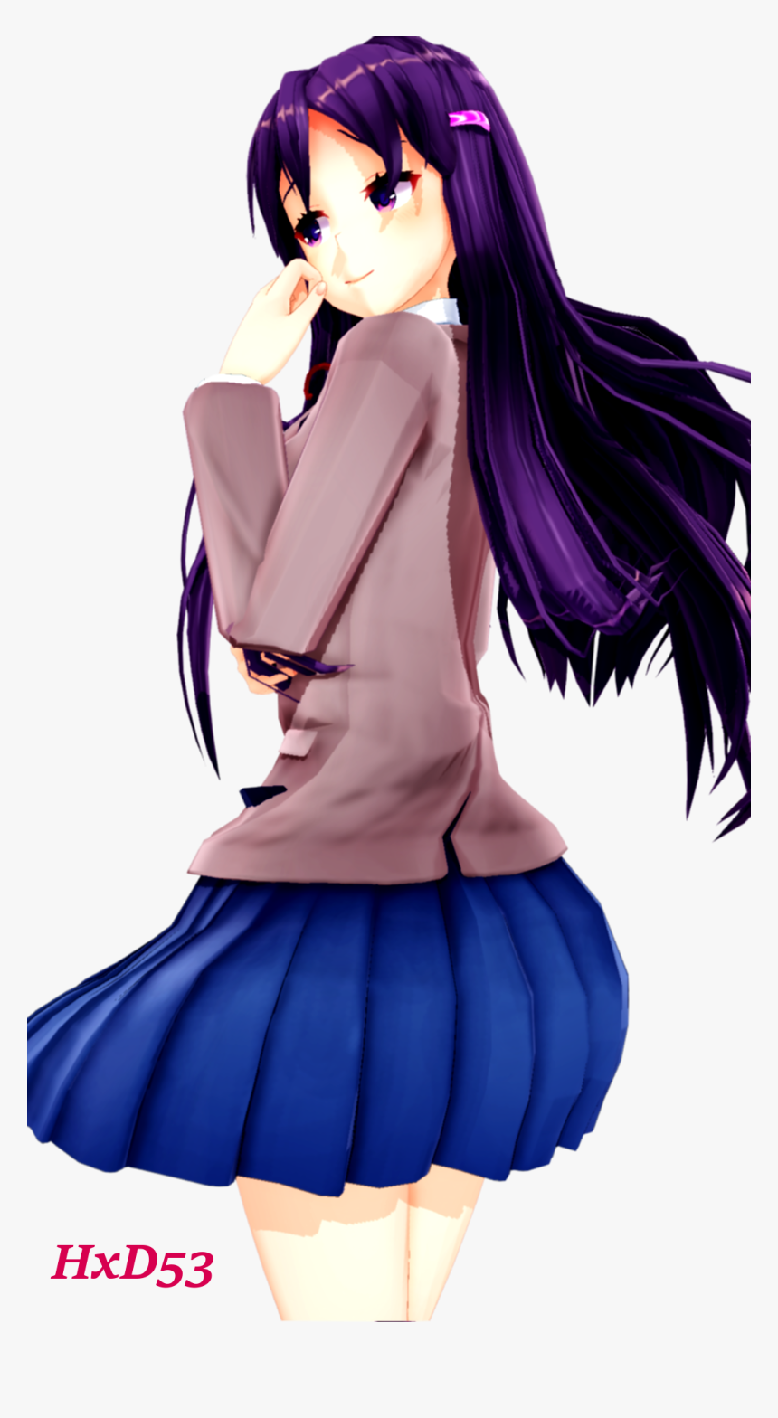Oc Fanartdoki Doki Yuri - Anime, HD Png Download