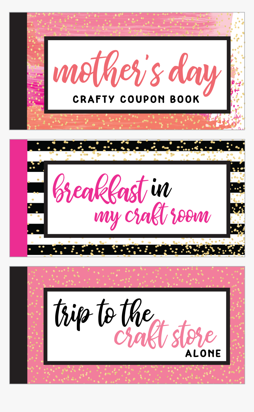 Mother S Day Crafty Coupon Book - Calligraphy, HD Png Download
