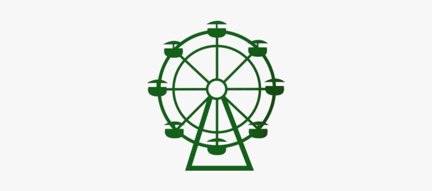 Transparent Ferris Wheel Silhouette, Clip Art, HD Png Download