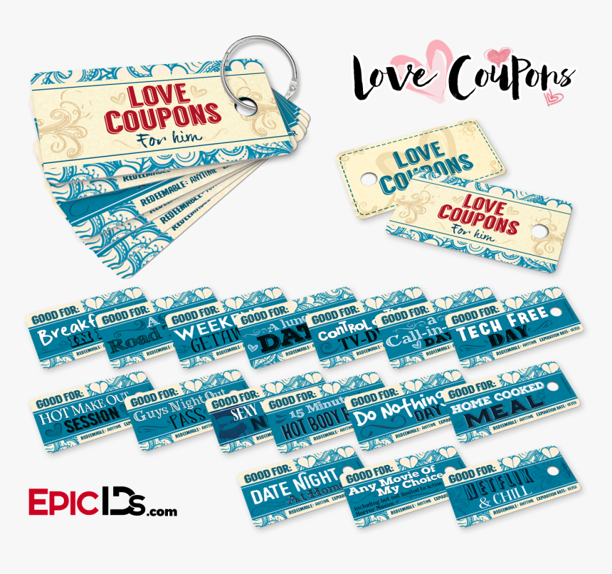 Love Coupons For Her Png, Transparent Png