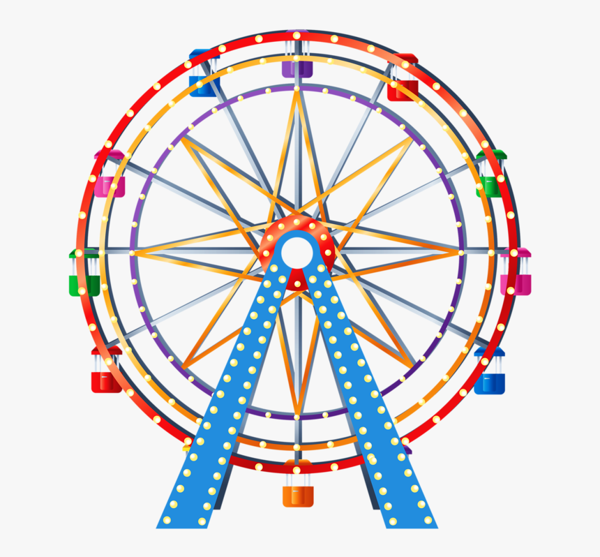Transparent Ferris Wheel Silhouette Png - Ferris Wheel Transparent Background, Png Download