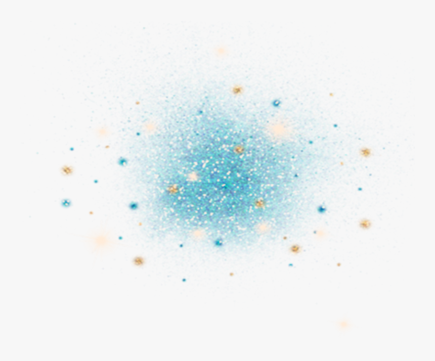 Ftestickers Glitter Overlay Blue Gold - Watercolor Paint, HD Png Download