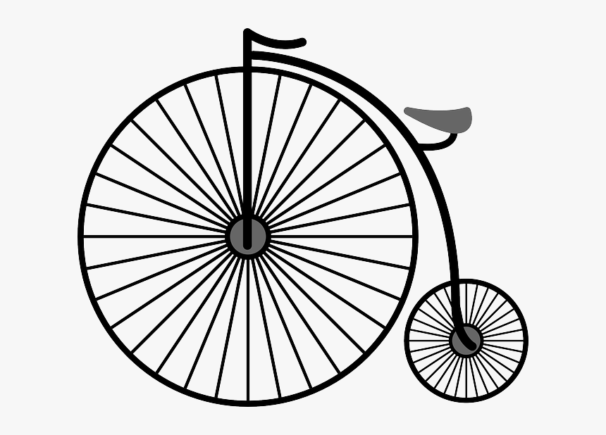 Big Ferris Wheel Transparent Background - Penny Farthing Bicycle Drawing, HD Png Download