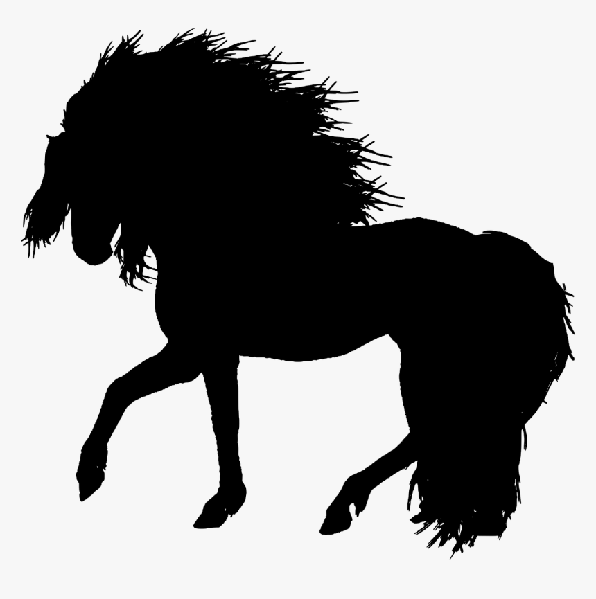 Transparent Ferris Wheel Silhouette Png - Black Horse Transparent Background, Png Download