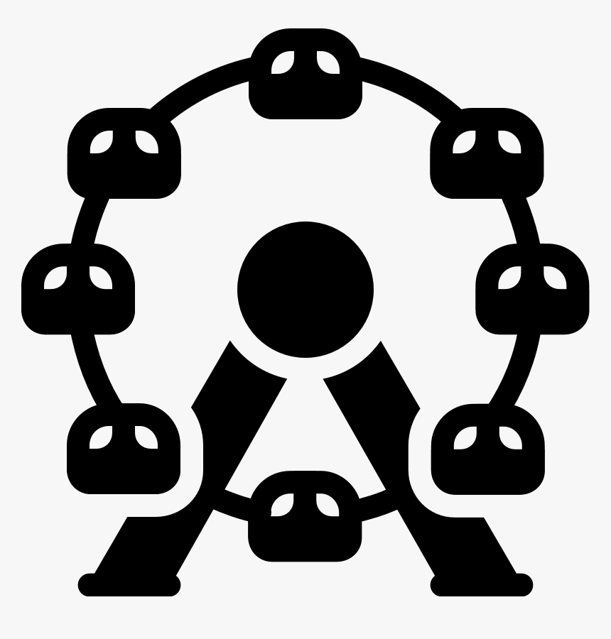 Easy Ferris Wheel Cartoon, HD Png Download