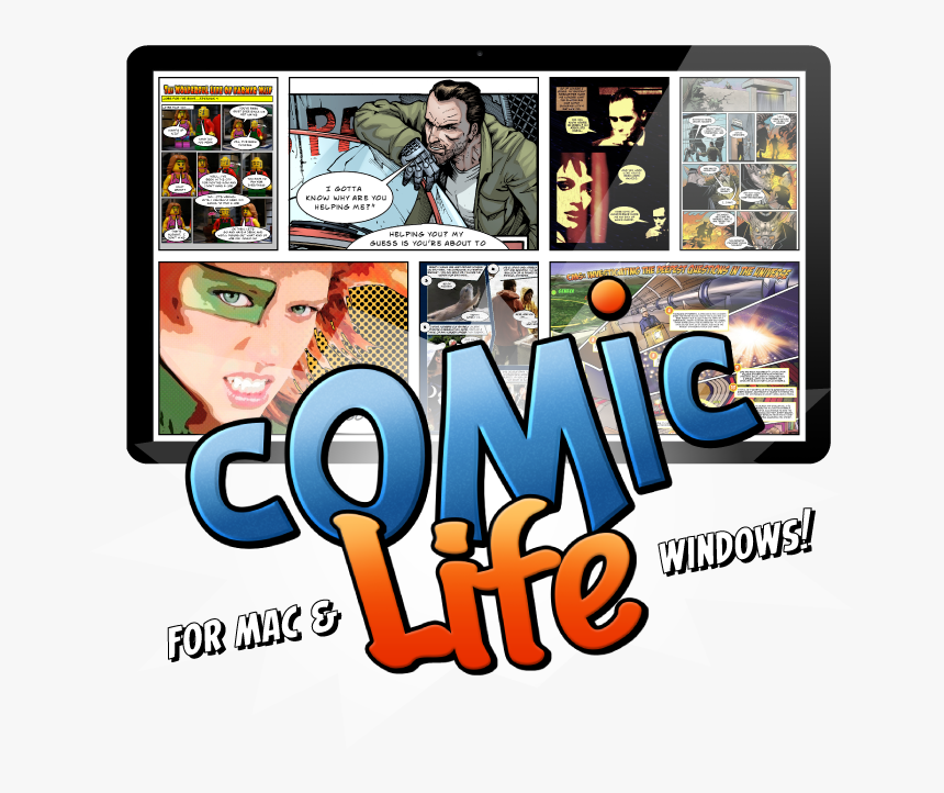 Presenting Comic Life From Plasq, For Mac And Windows - Comic Life, HD Png Download