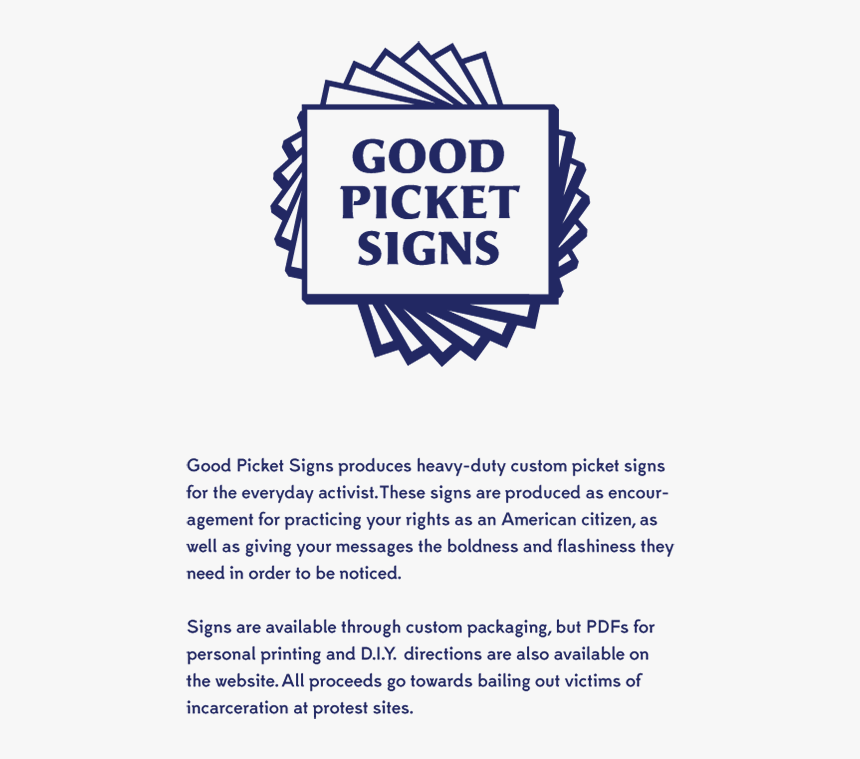 Good Picket Signs - Poster, HD Png Download