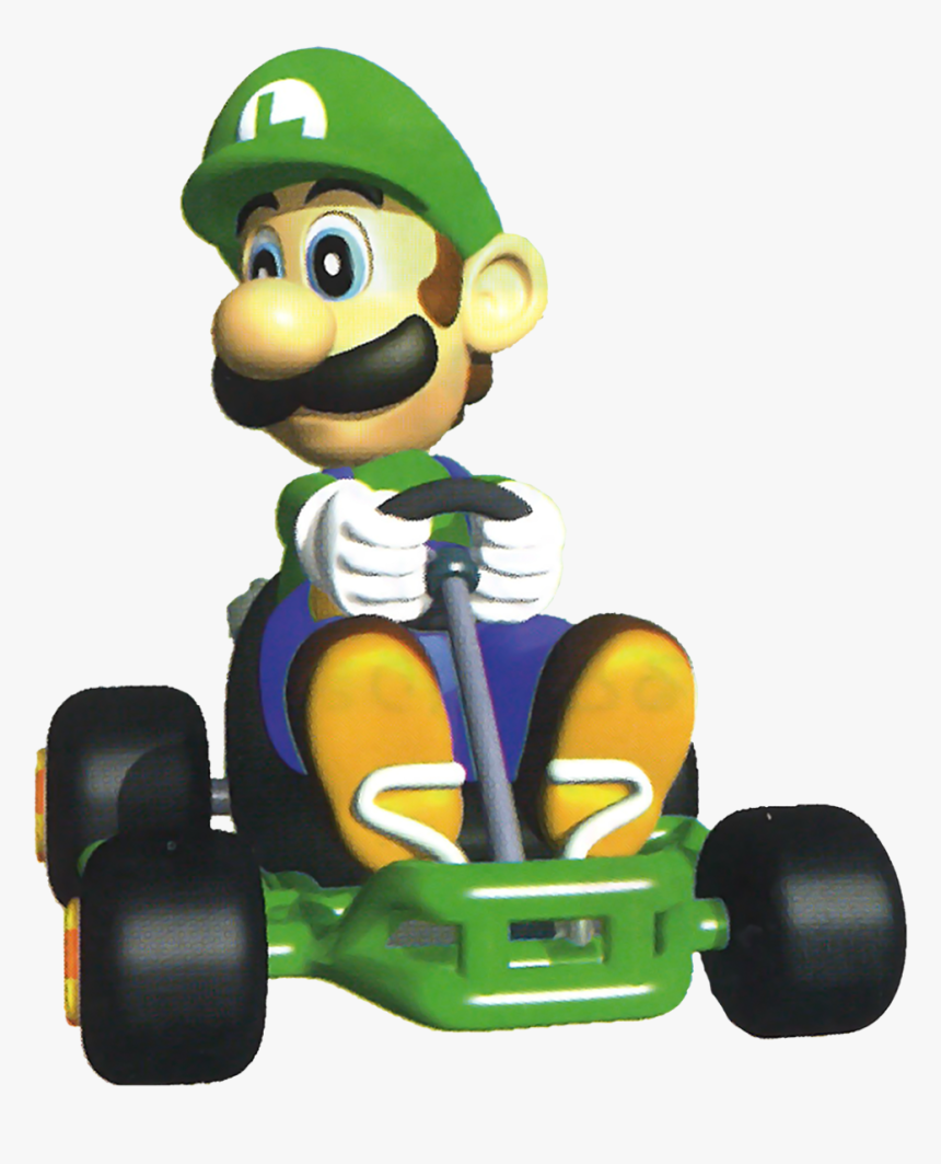“luigi, Yoshi And Toad From Mario Kart - Mario Kart 64 Luigi, HD Png Download