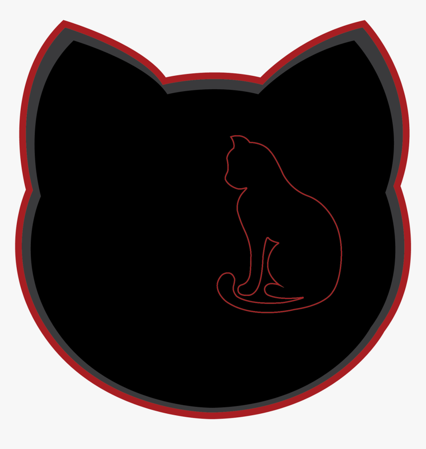 A Basic Cat Outline Is Drawn A Place Off To The Side - Illustration, HD Png Download