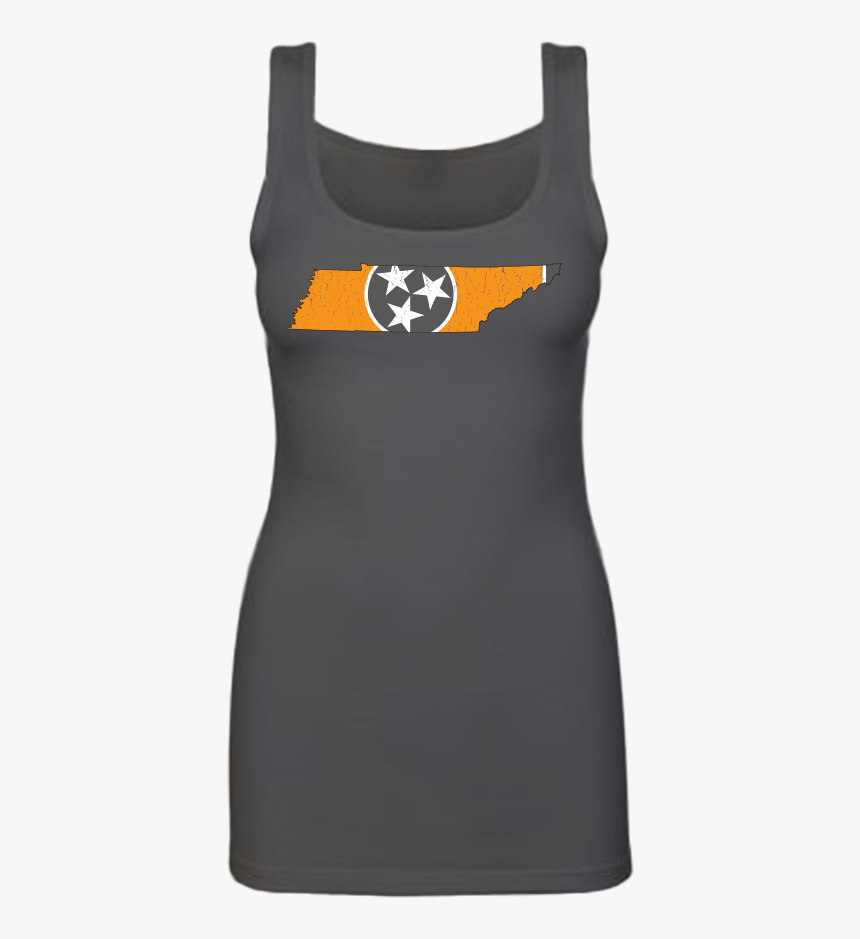 Tennessee Us Flag State Outline Womens Tank Top - Flag Of Tennessee, HD Png Download