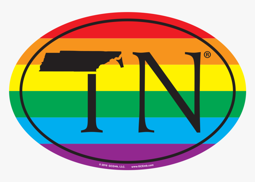 Tn Tennessee Lgbt Removable X Euro Stickers By Gcemb, - Circle, HD Png Download