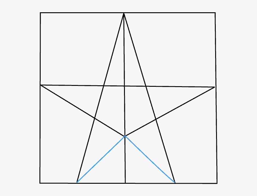 How To Draw Star - Triangle, HD Png Download
