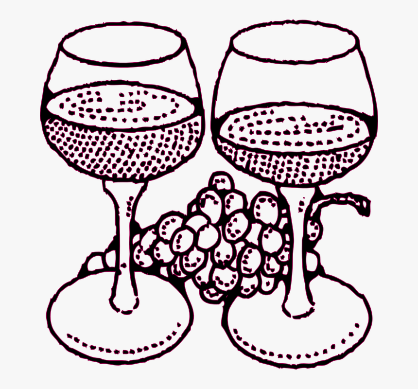 Wine Glass Clip Art - Dibujos Para Pintar De La Vid, HD Png Download