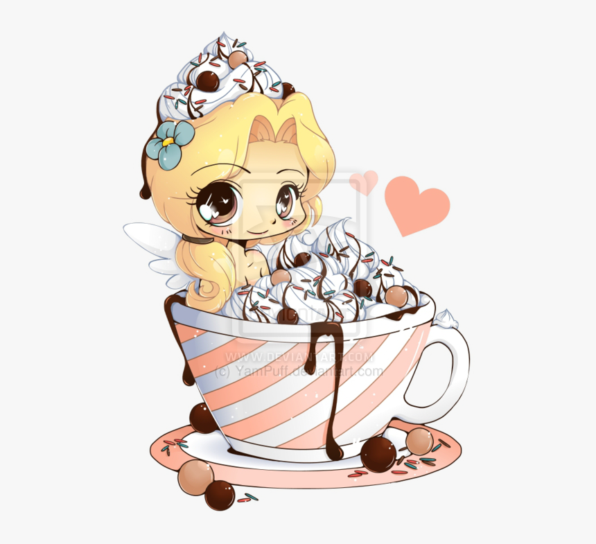 Hot Cocoa Emiko - Chibi Kawaii Ice Cream, HD Png Download