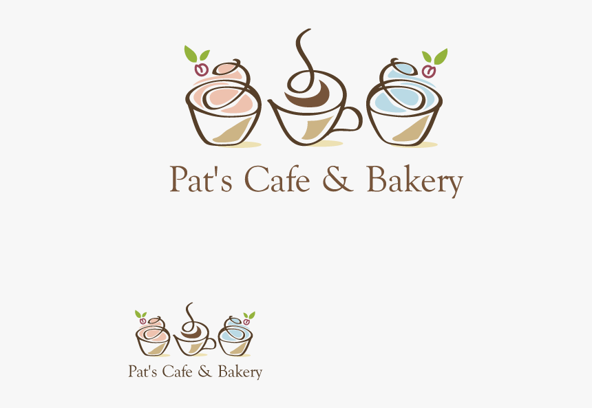 Logo Design By Dalia Sanad For Pat S Cafe & Bakery - Cafe And Bakery Logo Design, HD Png Download