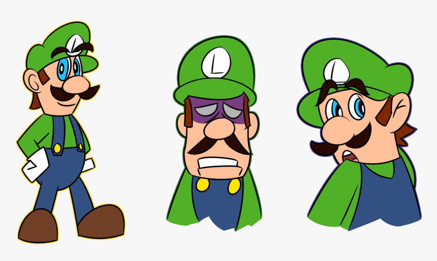 Luigi Sketches - Cartoon, HD Png Download