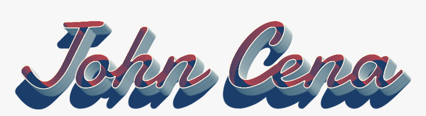 John Cena 3d Letter Png Name - Graphic Design, Transparent Png