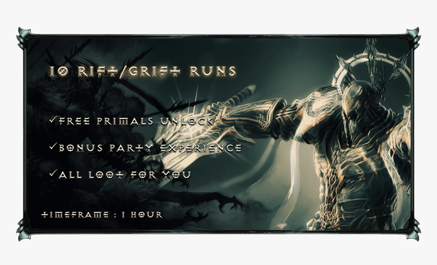 Diablo 3 Rift Grift Runs - Diablo, HD Png Download