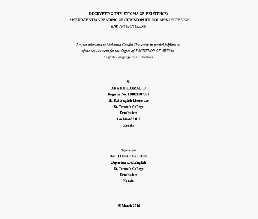 Central Mindanao Colleges In Kidapawan Letter, HD Png Download