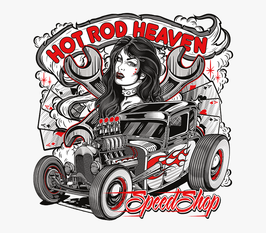 Hot Rod Heaven Speed Shop - Hot Rod Graphics, HD Png Download ...