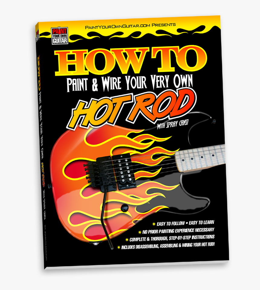 Hot Rod Flames Guitar, HD Png Download