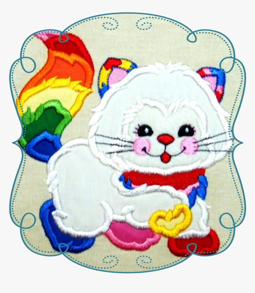 Rainbow Kitty - Cartoon, HD Png Download