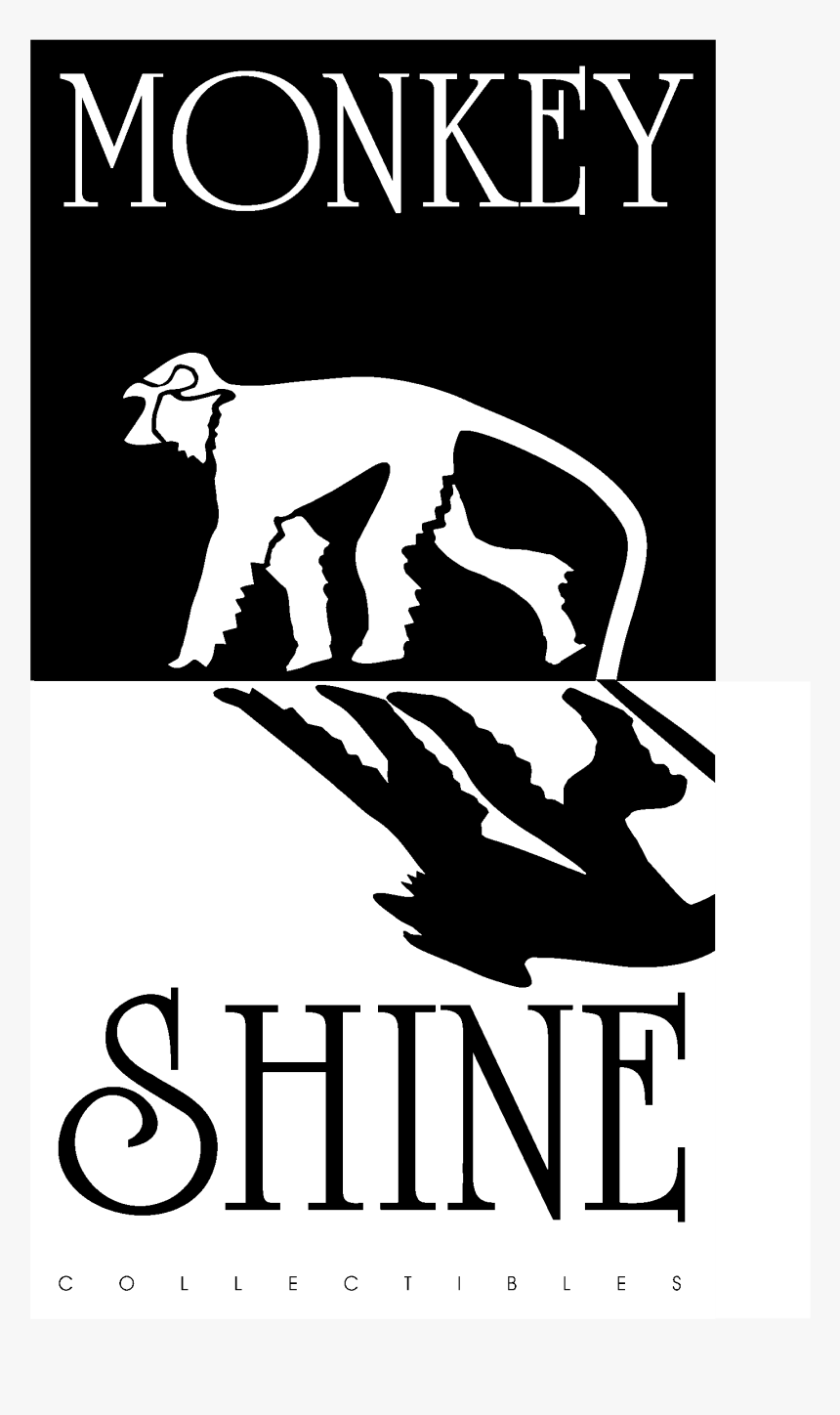 Monkey Shine Logo Black And White - Whiskey, HD Png Download