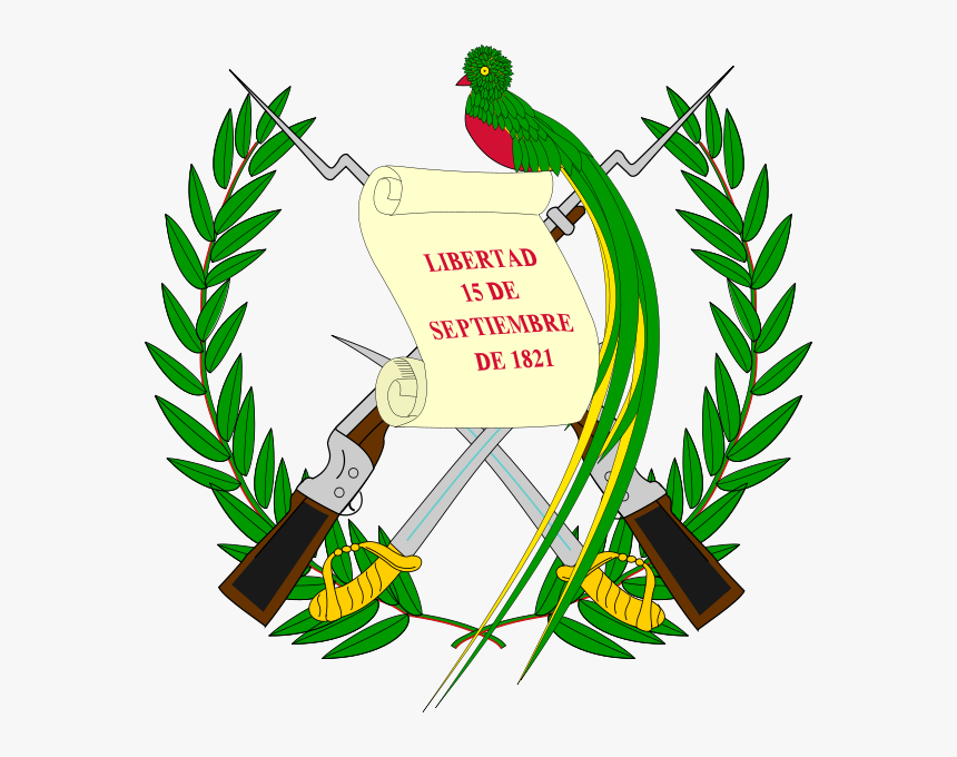 600px-guatemala Coa - Svg - Guatemala Coat Of Arms, HD Png Download