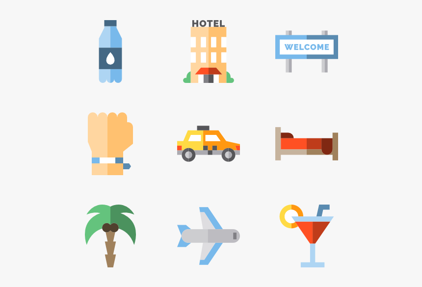 Suitcase Icons Free Vector, HD Png Download