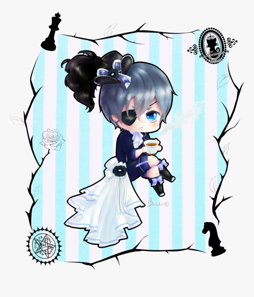 Bocchan S Afternoon Chibi - Chibi Ciel Phantomhive, HD Png Download