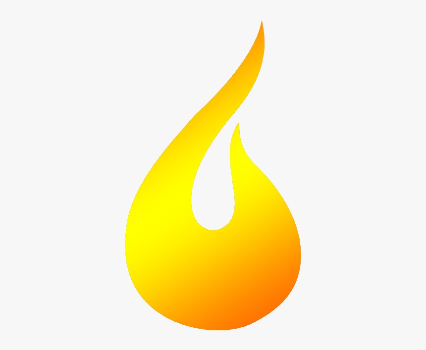 Flame-silhouette - Illustration, HD Png Download