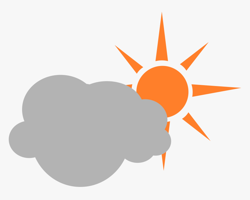 Cloud Sun Weather Weather Forecast, HD Png Download