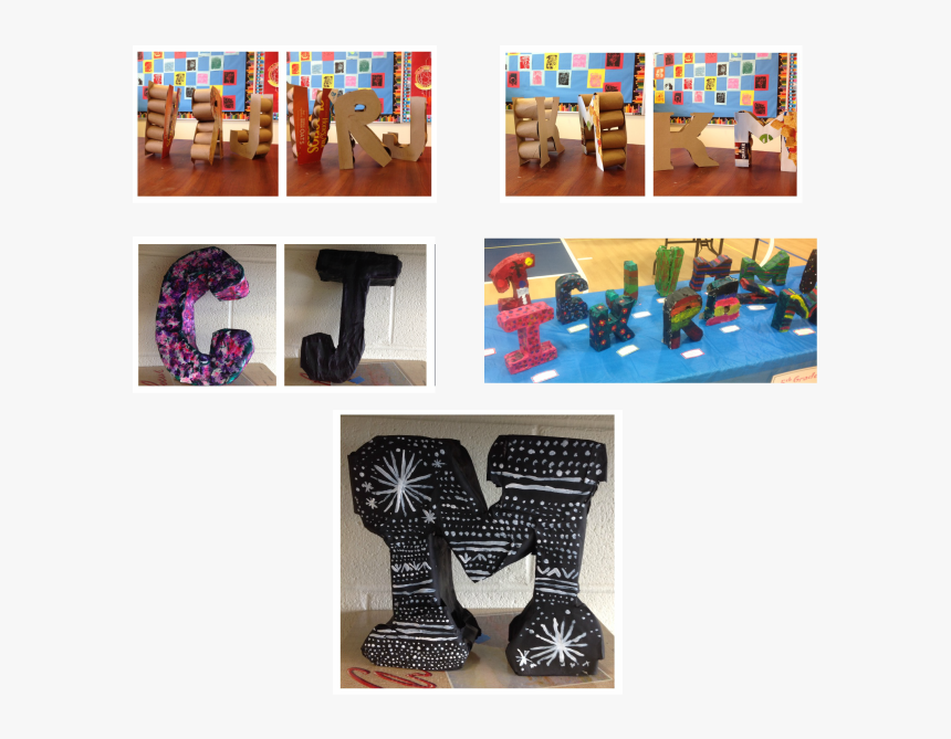 Transparent Letter Paper Png - Paper Mache Letter Sculpture, Png Download