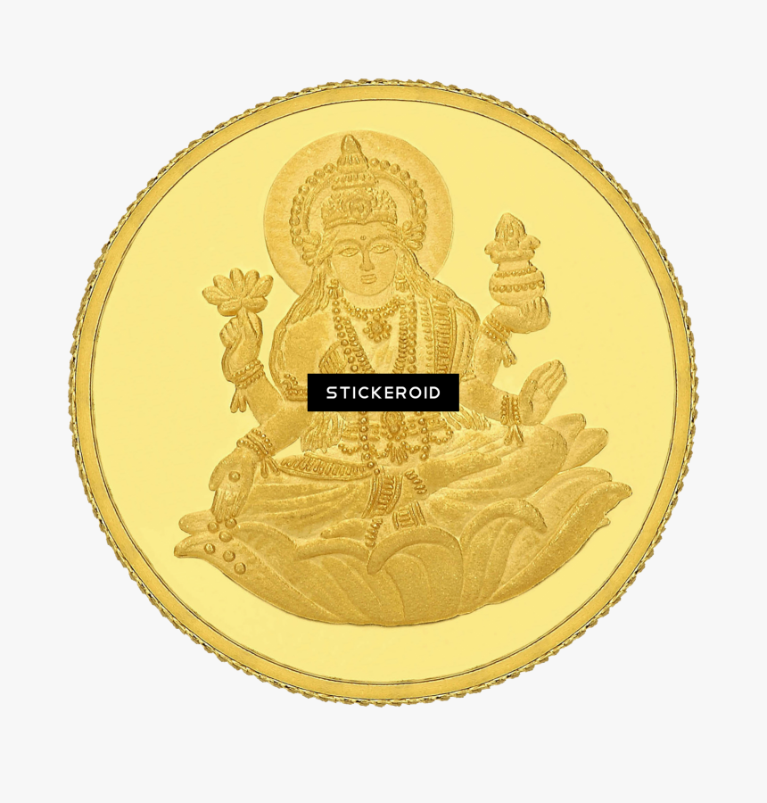 Lakshmi Gold Coin Coins - Gold Coin Transparent, HD Png Download