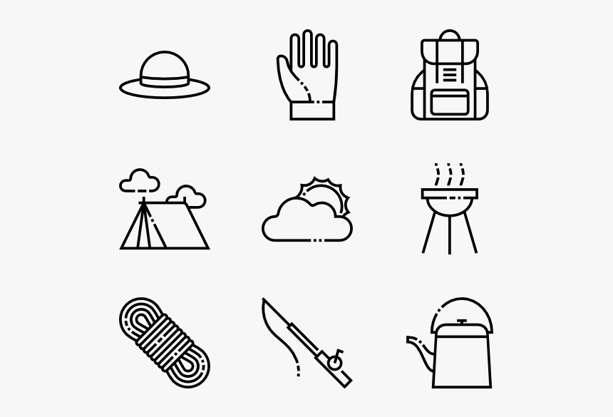 Camp Vector Company Picnic - Line Art, HD Png Download