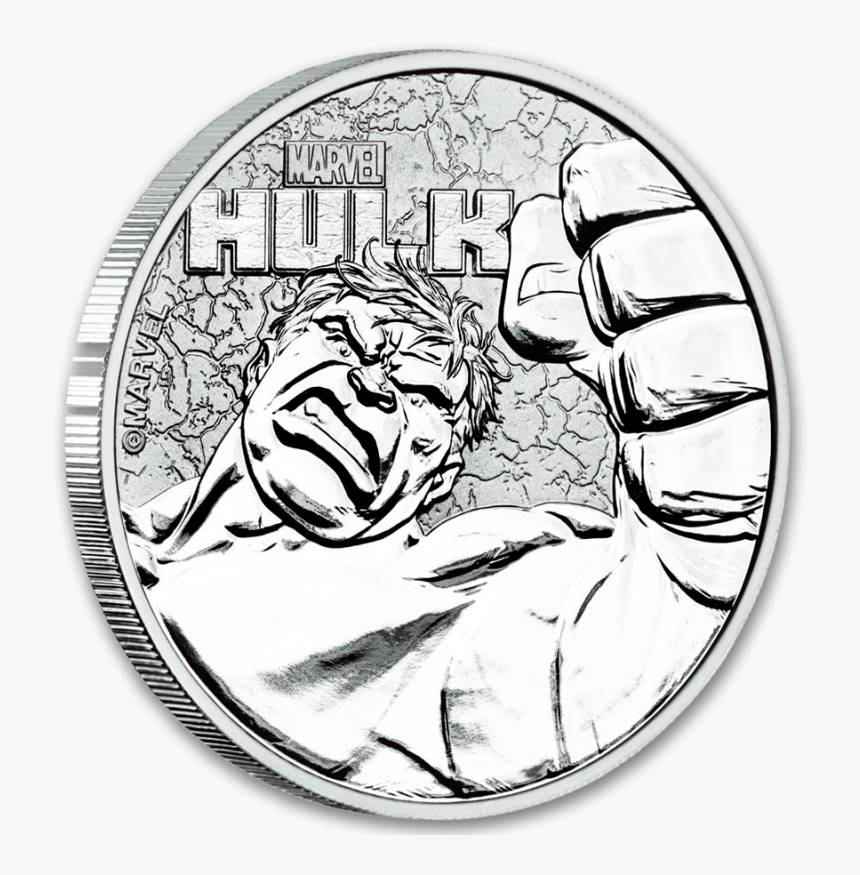 1 Oz Silver Hulk Coin 2019, HD Png Download