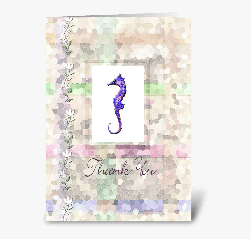 Sea Horse, Thank You Card Greeting Card - Northern Seahorse, HD Png Download